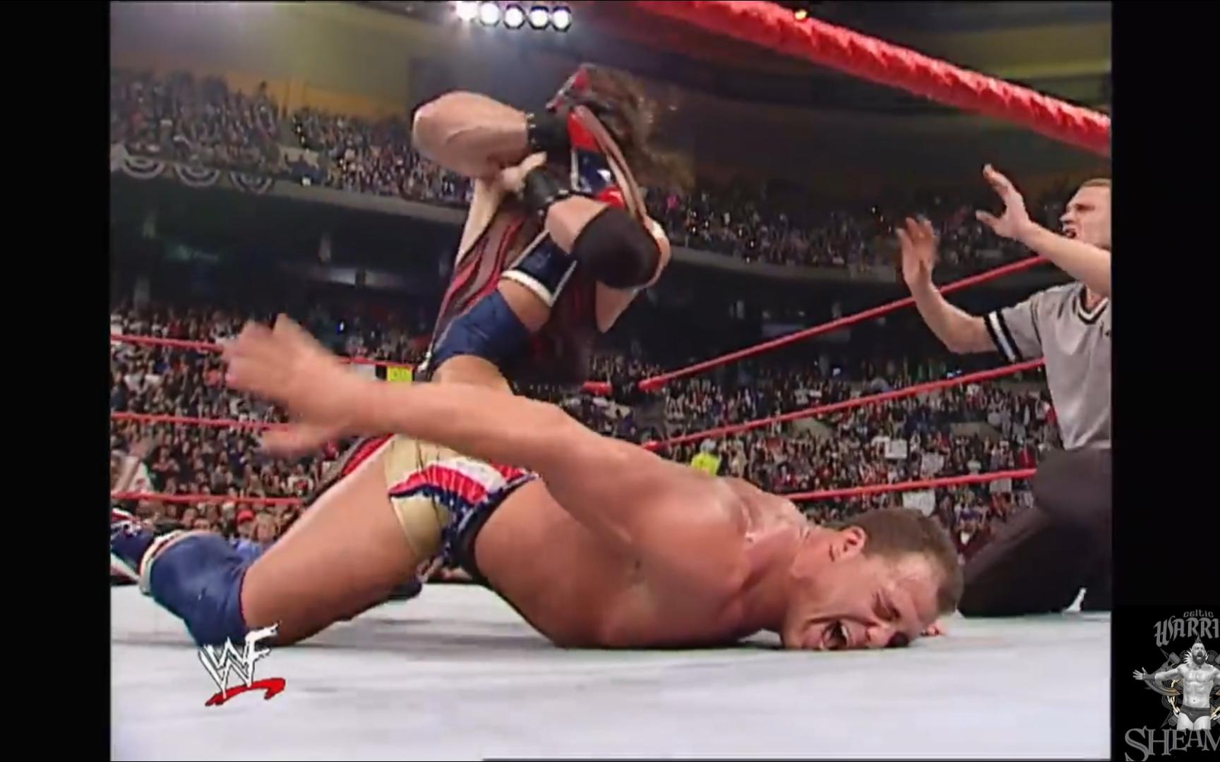 【名场面】红魔凯恩kane对科特安格使用安格脚踝锁(2001.11.12)