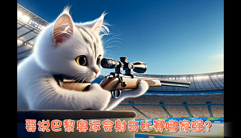 猫咪拿枪图片