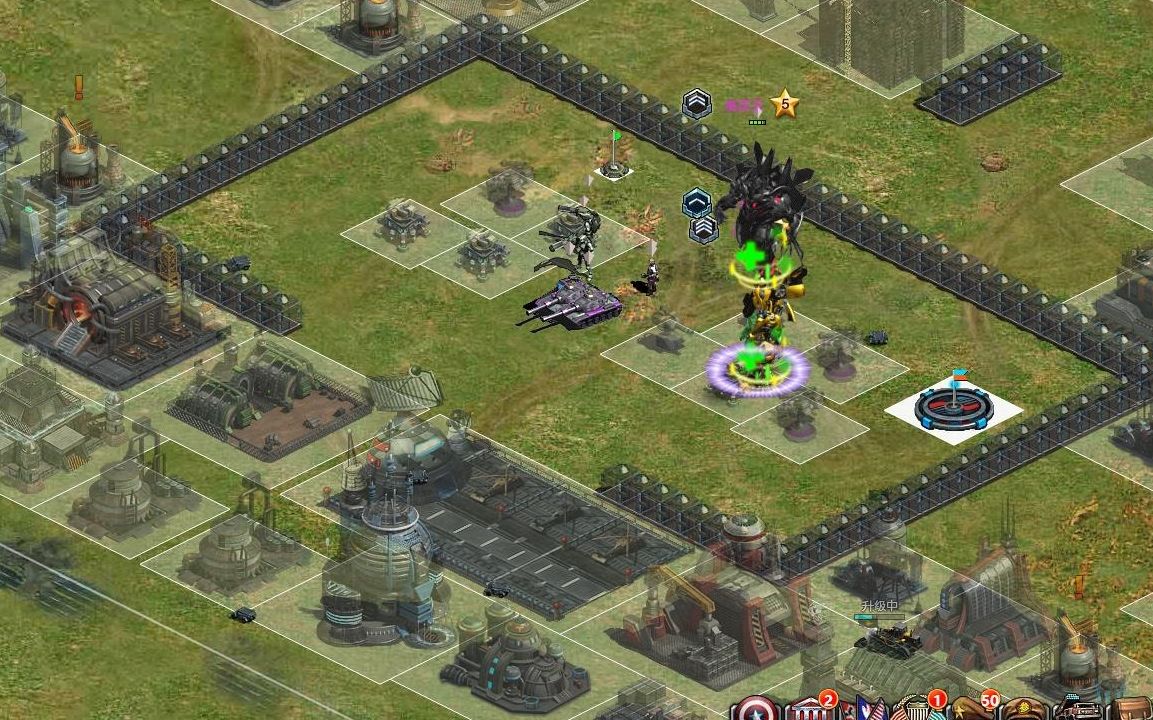 红警大战卡射程防守45关坦克杀手过防守赛解说