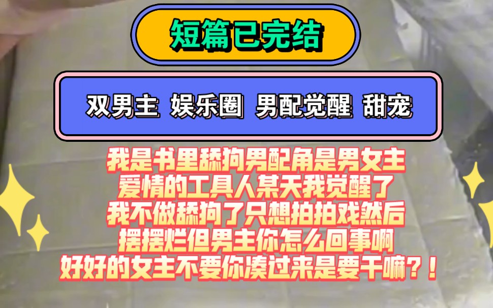 双男主 娱乐圈 甜宠 男配觉醒 | 我是书里舔狗男配角是男女主爱情的工具人某天我觉醒了我不做舔狗了只想拍拍戏摆摆烂但男主你怎么回事啊你凑过来是要干...