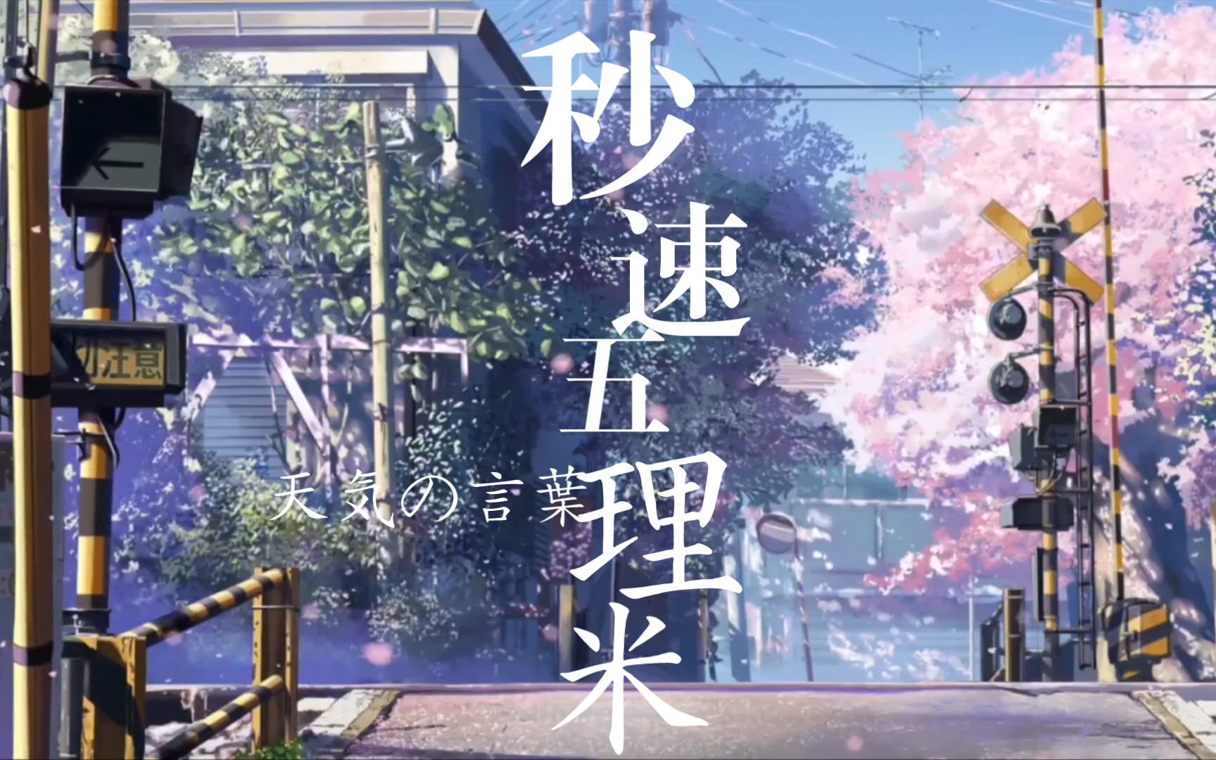 【秒速五厘米/one more time one more chance】"如果还有来生,我无论