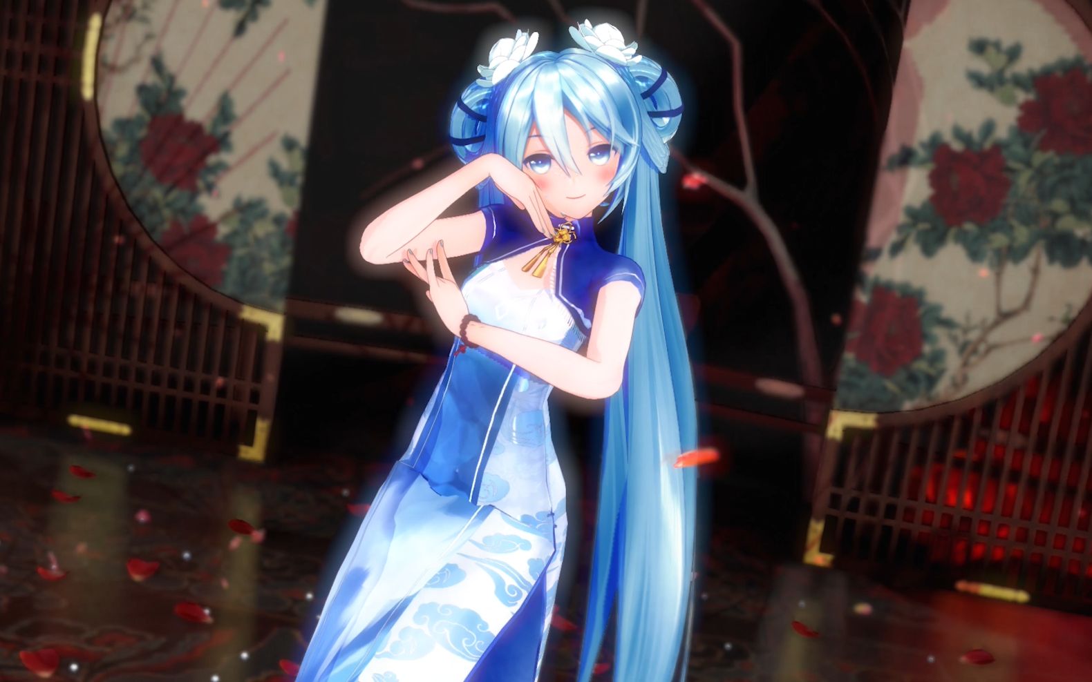 【倾杯-古风mmd-初音】是哪位有缘人,和我共饮一杯酒呢.