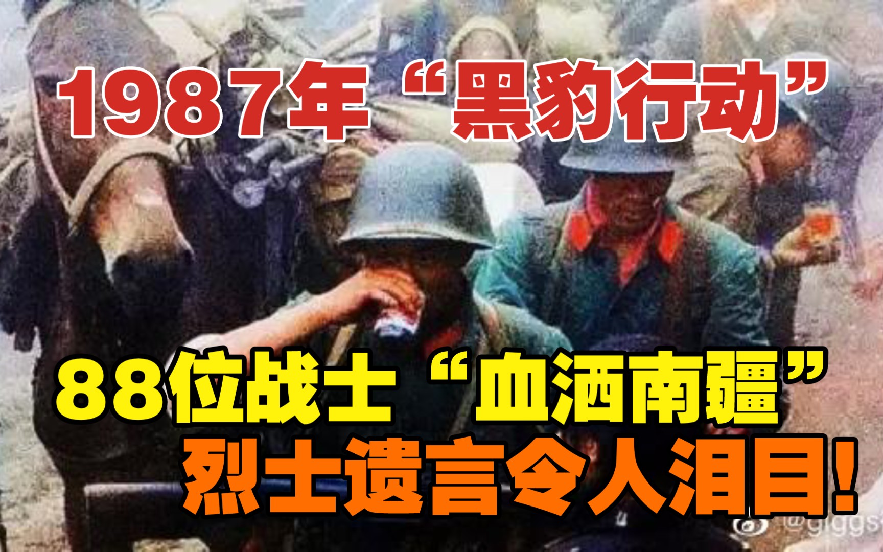 [图]1987年“黑豹行动”88位战士血洒南疆，烈士遗言令人泪目！