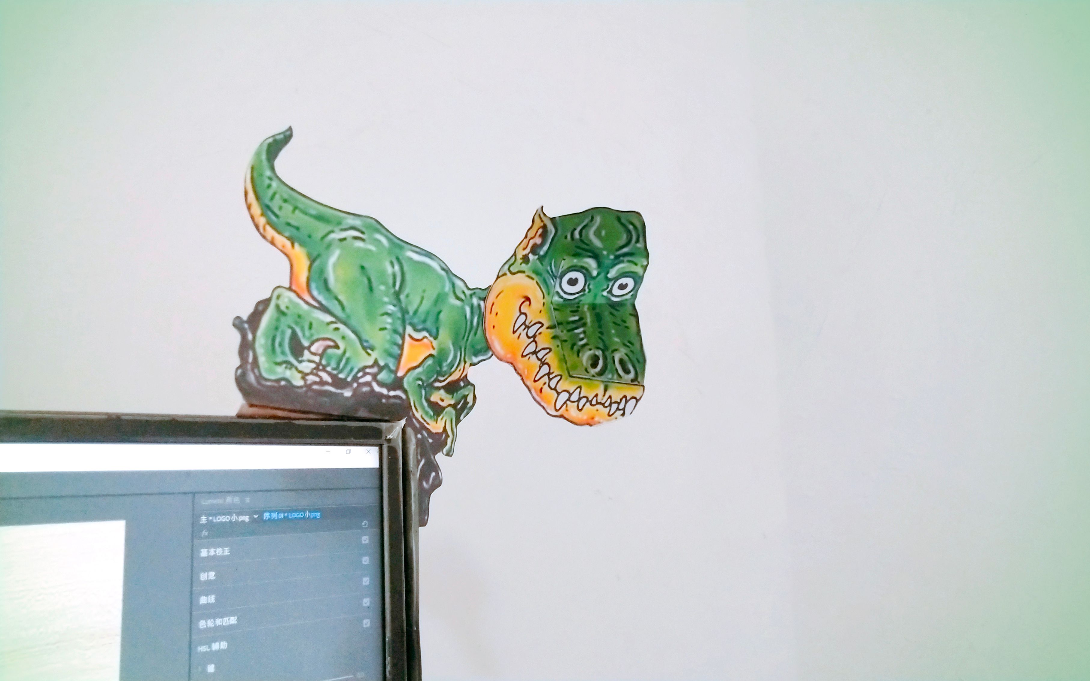 【3d视错觉】盯着你看的恐龙