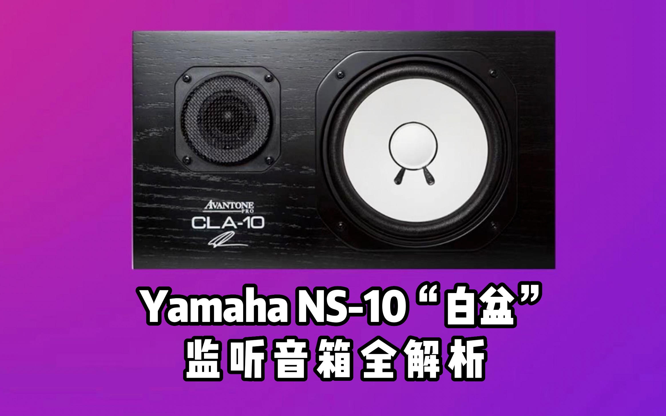 [图]最经典的近场监听音箱Yamaha NS-10"白盆"全解析|Mic·Up|第二十九期