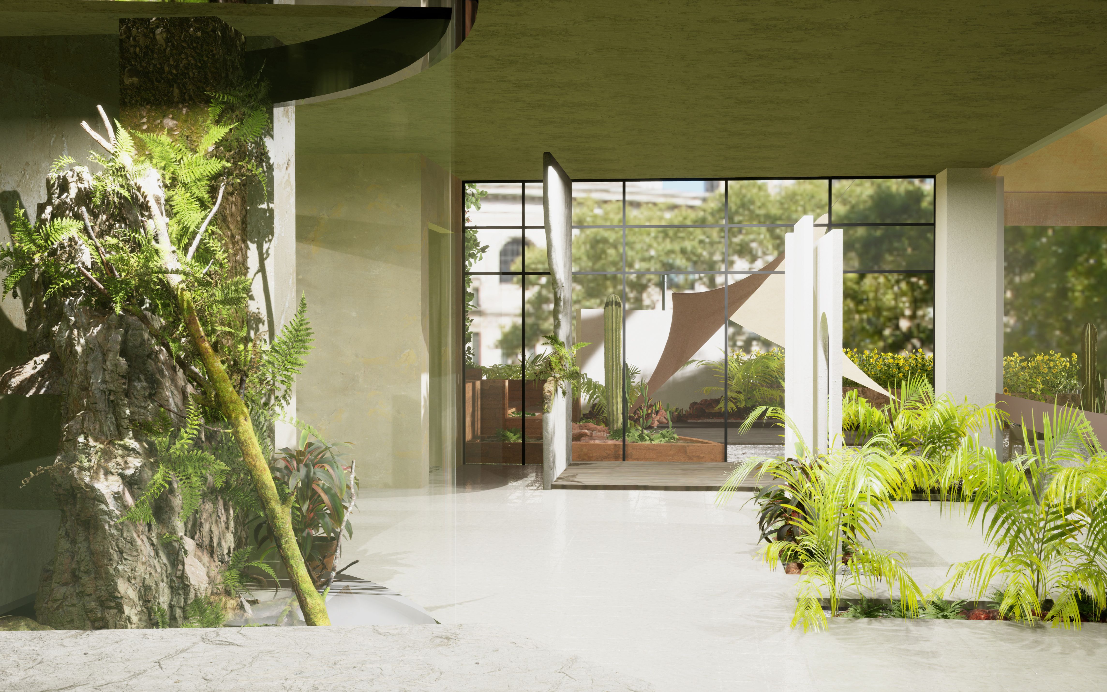 活动  虚幻渲染 植物咖啡厅