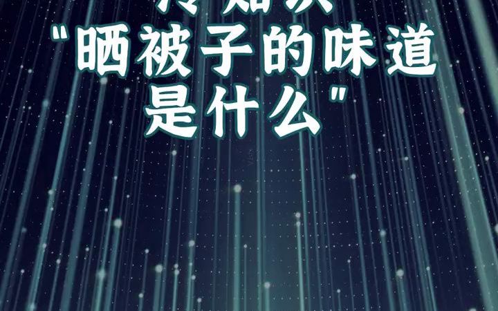 “晒被子的味道是什么”哔哩哔哩bilibili