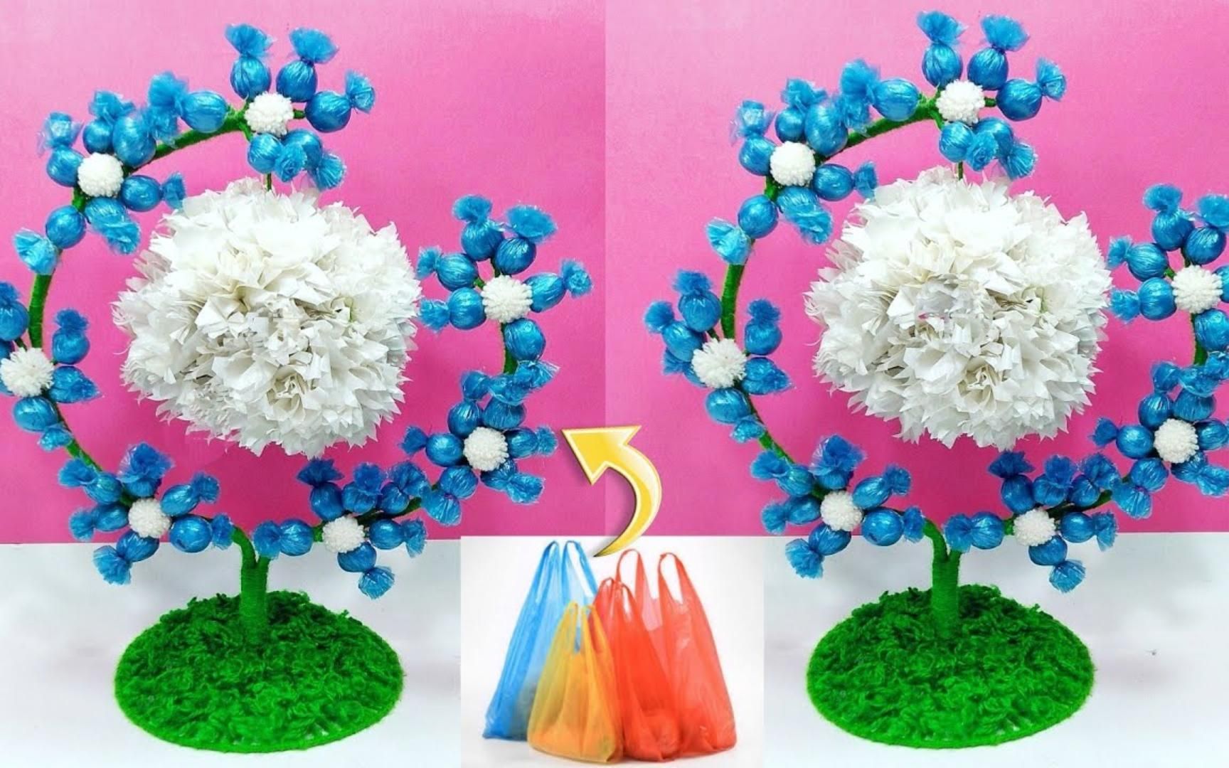 亲子游戏—手工游戏—解压游戏—利用塑料袋制作漂亮小摆件