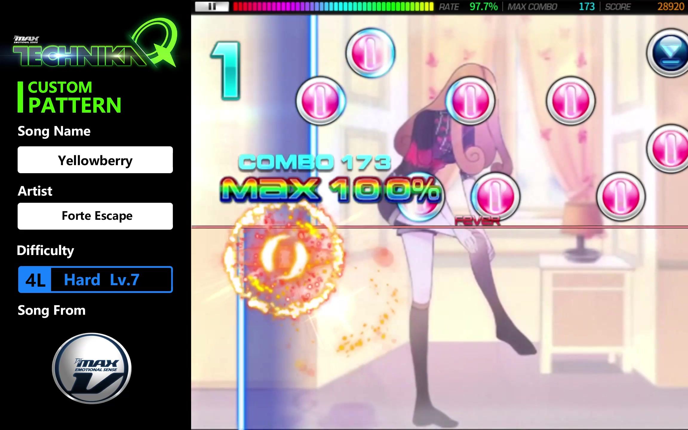 [图][DMTQ Custom] Yellowberry (4L HD Lv.7) // from DJMAX Online