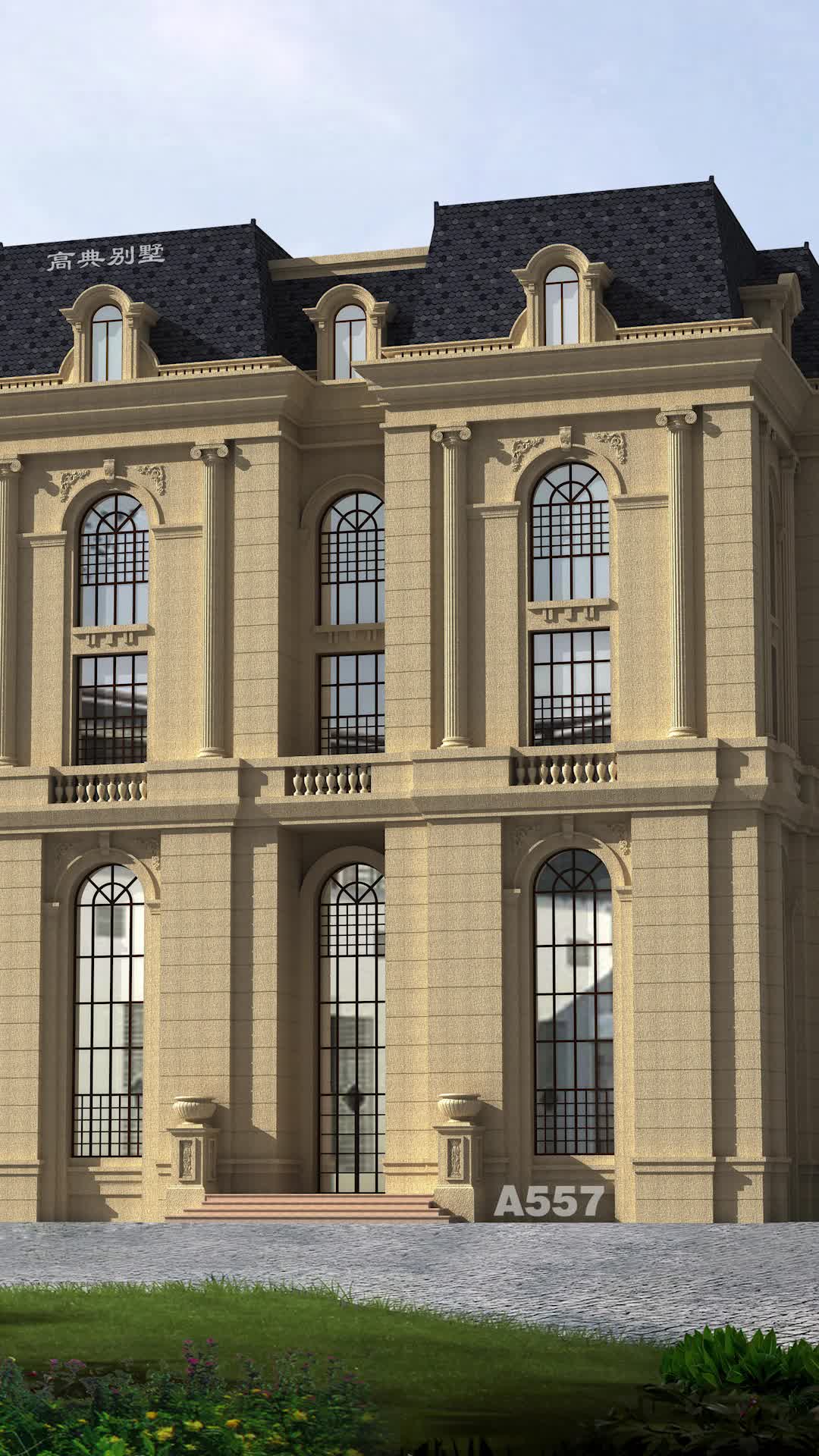 豪华欧式别墅,皇家城堡的既视感,能建的人不一般.