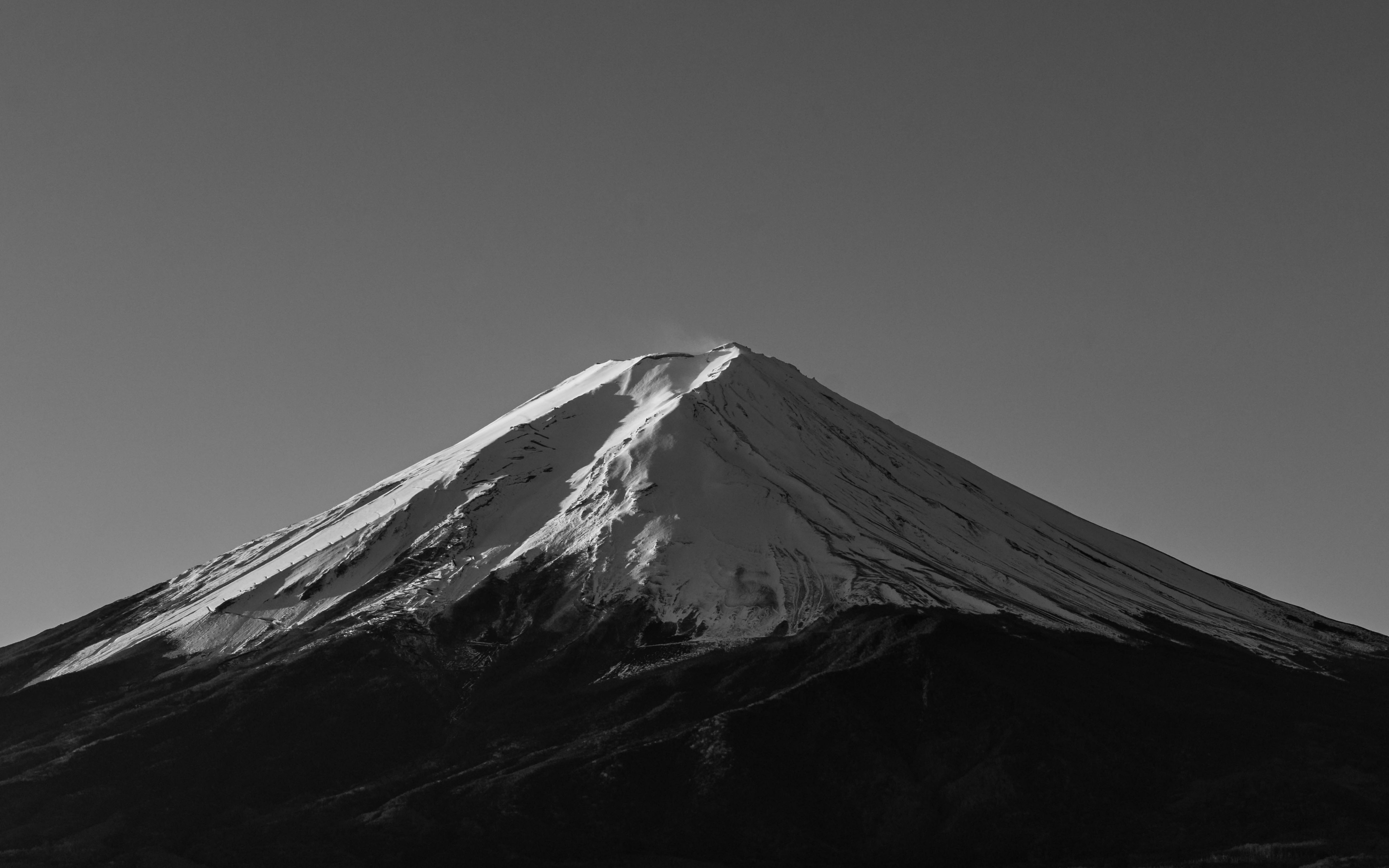 富士山 黑白延时