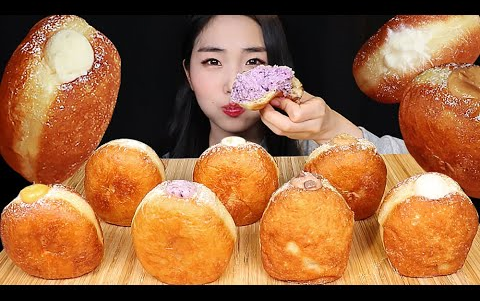 [图]【Haeeon字幕版】 奶油甜甜圈很快吃完🍩