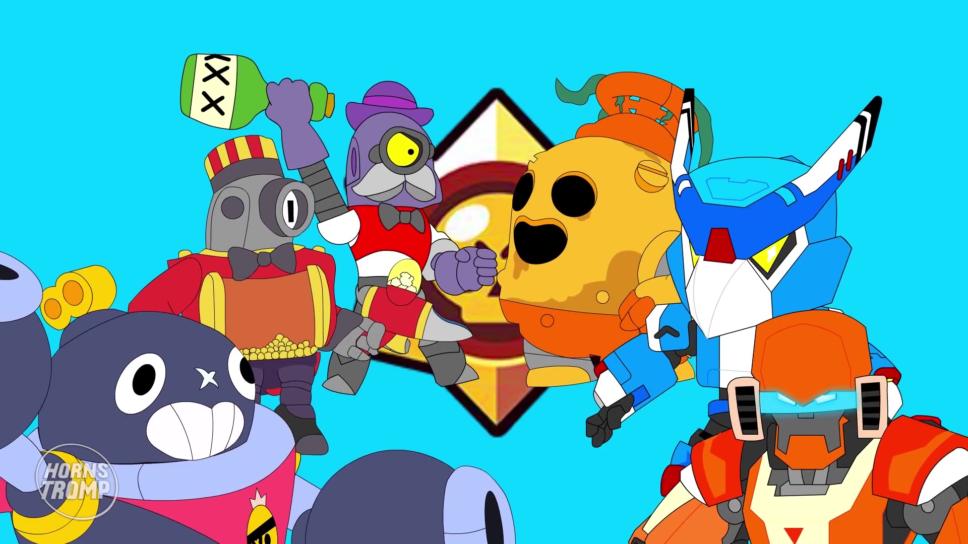 荒野乱斗同人动画★机甲斯派克 机甲bo 机甲黑鸦vs迪克 保利 瑞克