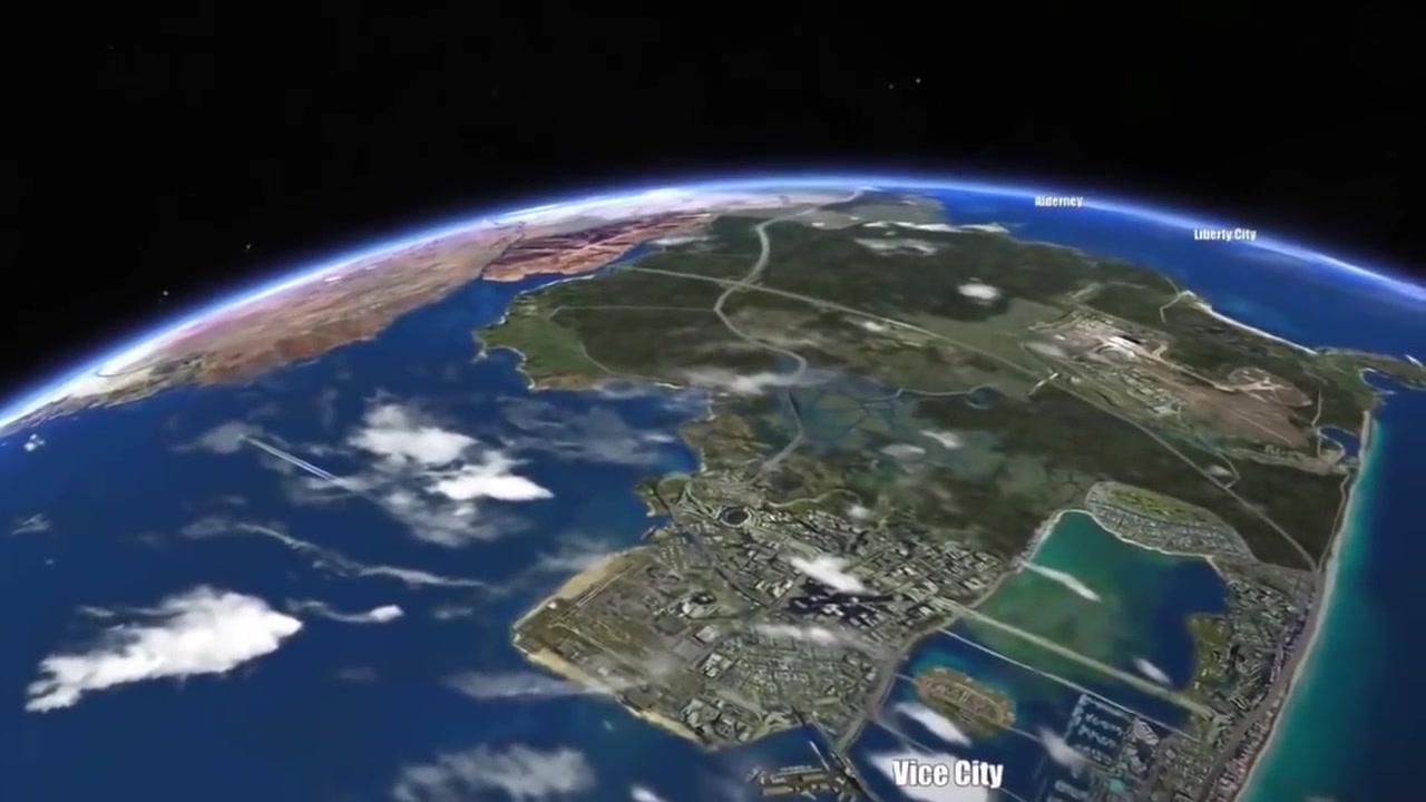 gta6地图曝光,竟整合了前代所有地图,包含整个地球