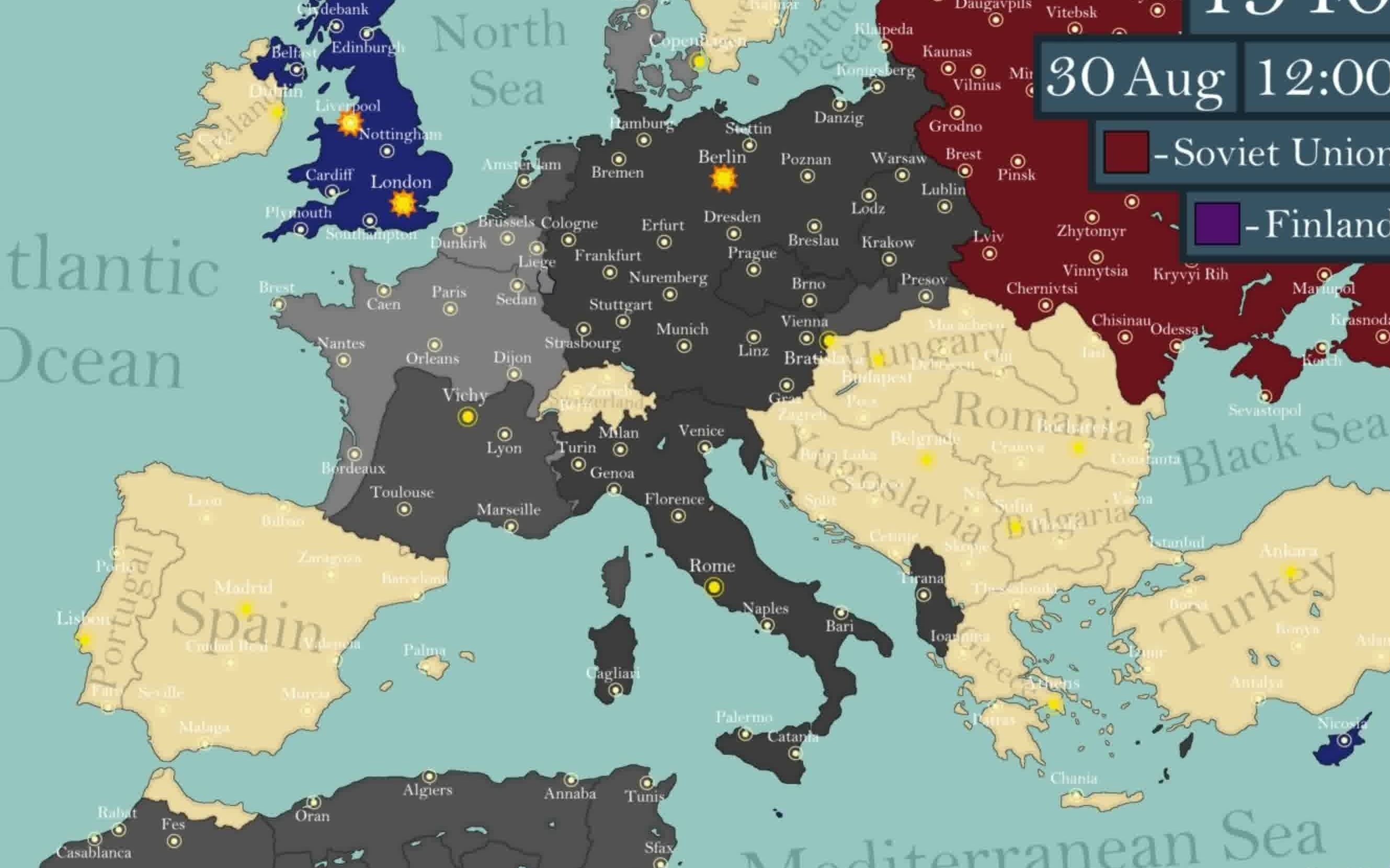 com第二次世界大战欧洲战场状况地图-1939-1945video.360kan.