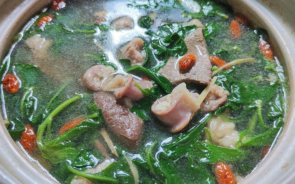枸杞猪杂汤,祛湿降火,清肝明目,广东人的最爱