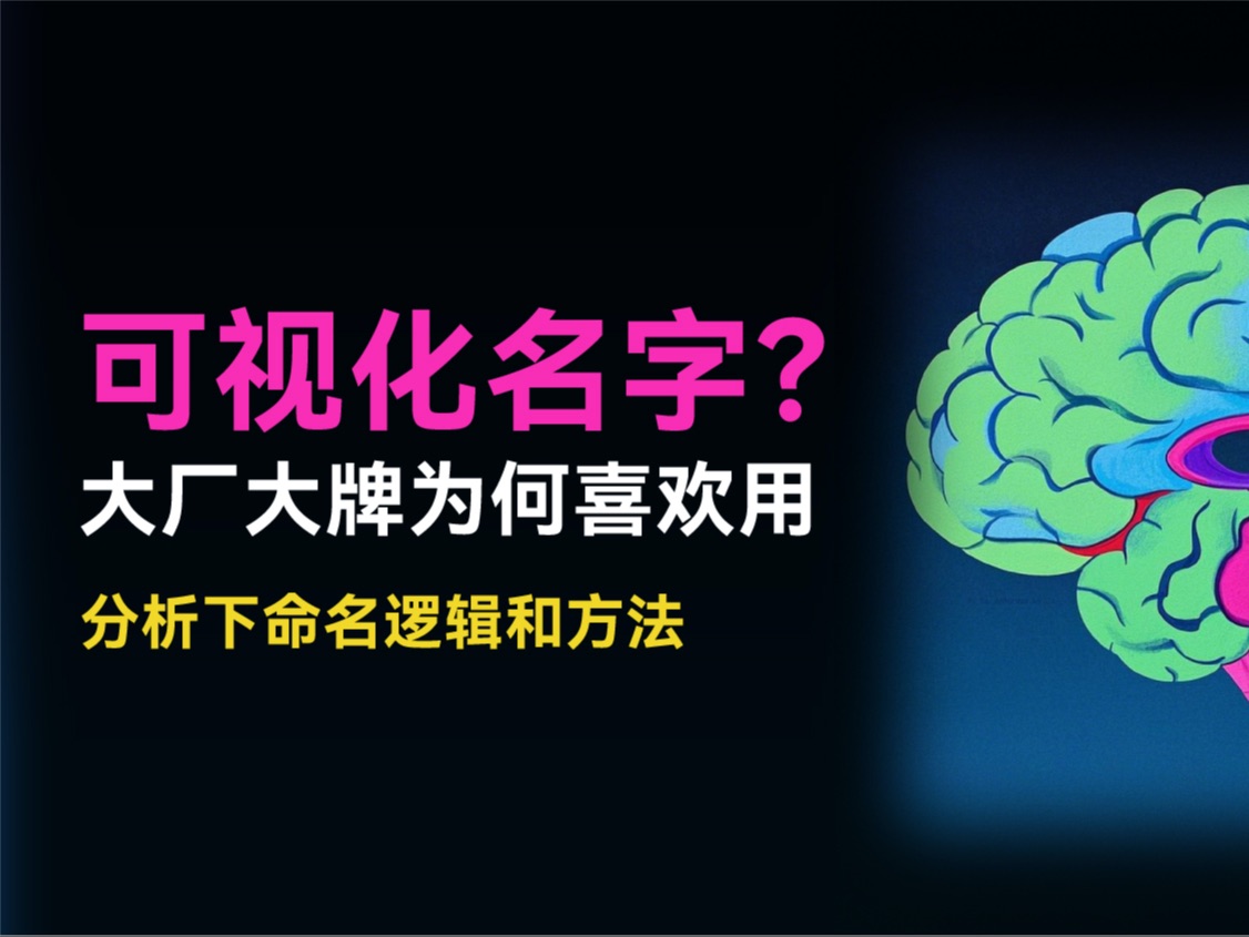 品牌名字不好记,不好传播?学学大厂大牌可视化命名!哔哩哔哩bilibili