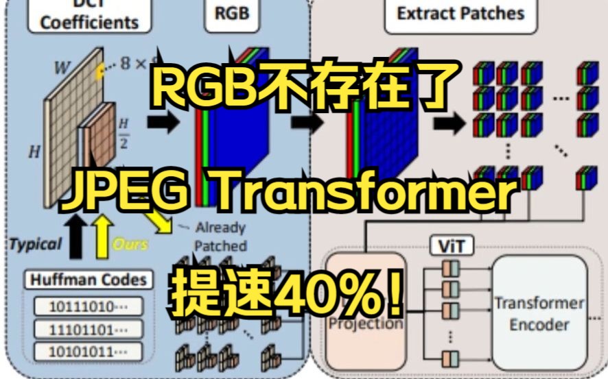 RGB不存在了!JPEG Transformer,提速40%!哔哩哔哩bilibili