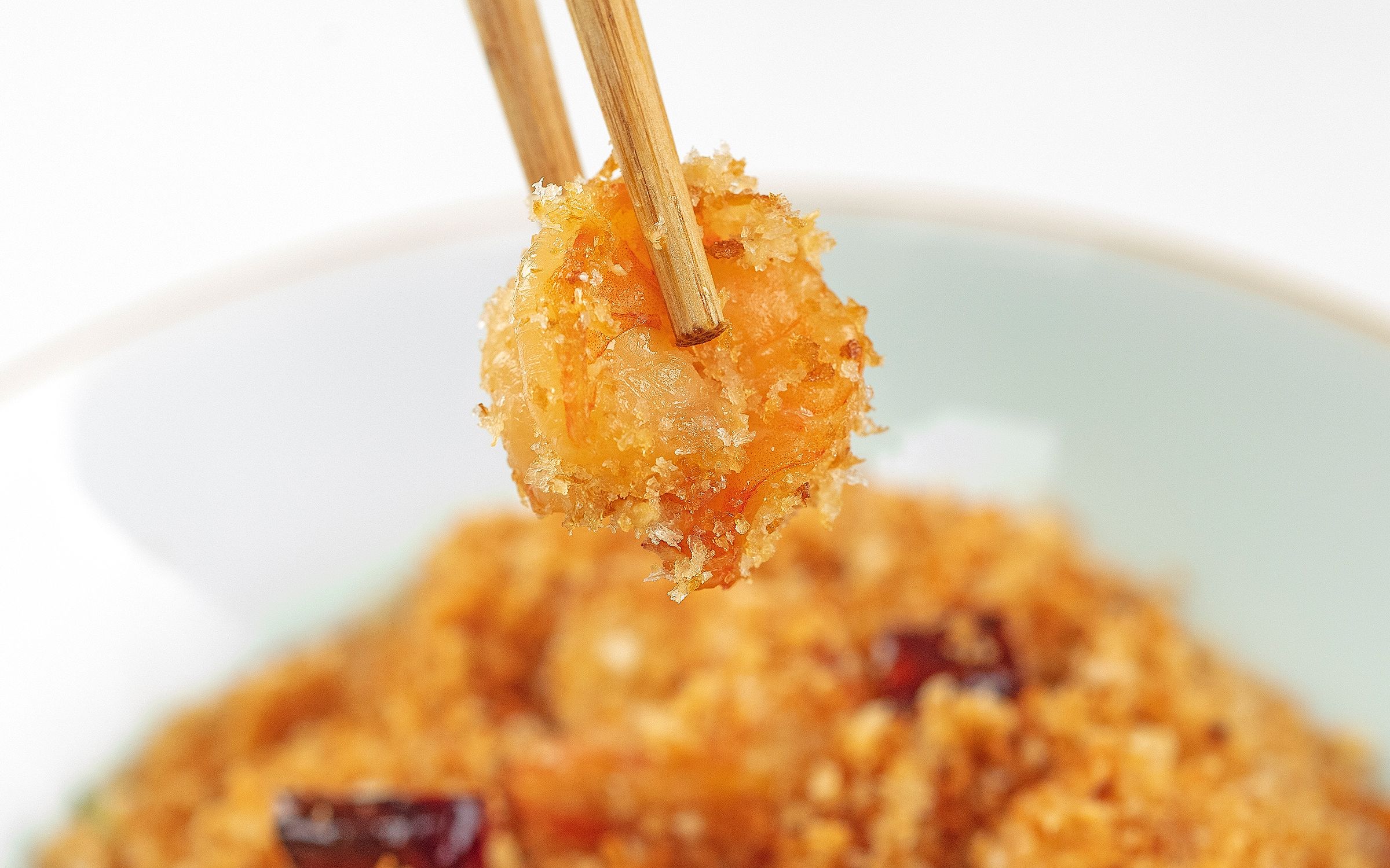 一分钟轻松学会面包糠炒虾仁