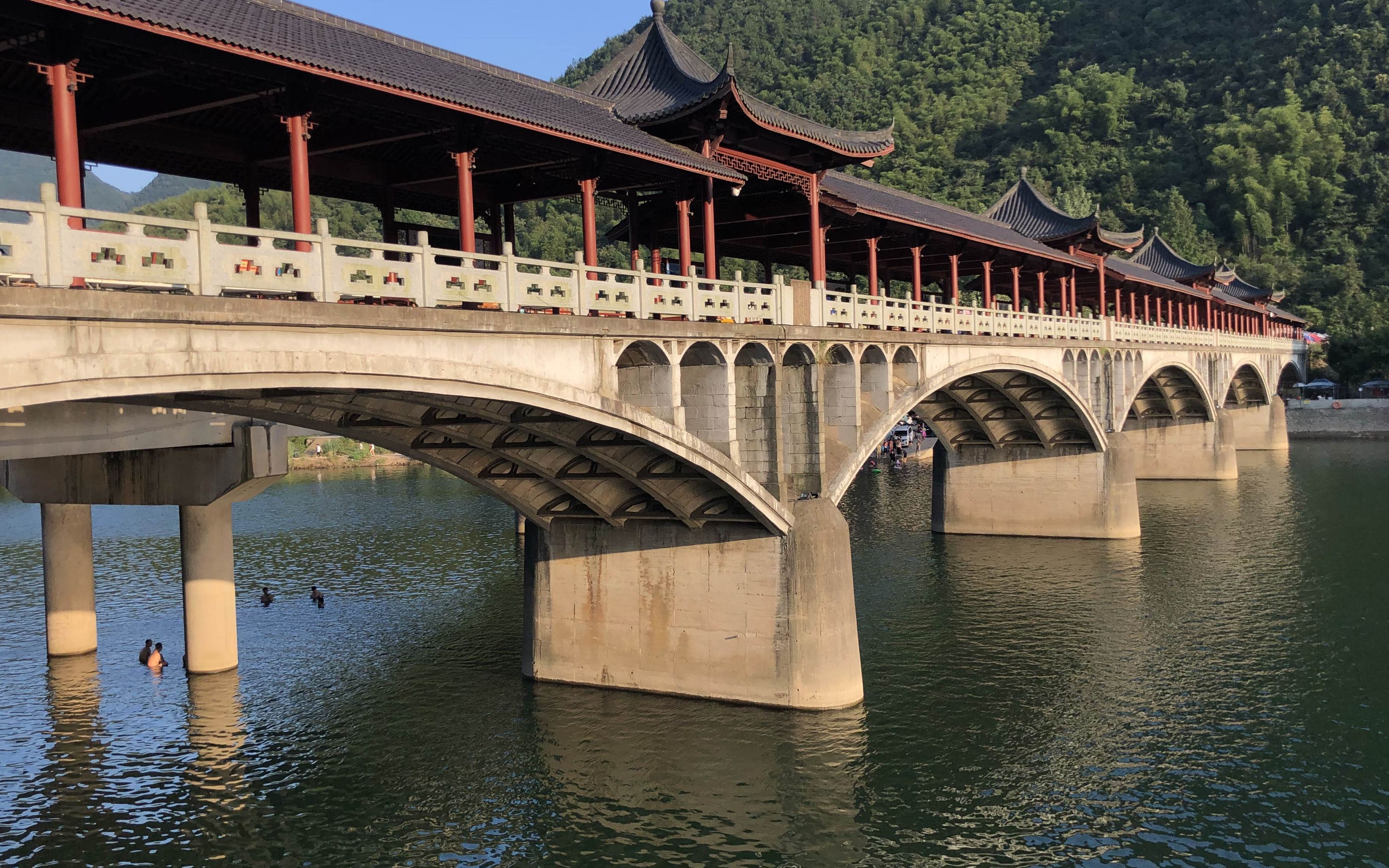 高温阻挡不了~~富阳网红鱼鳞水坝骑行