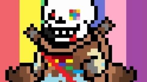 Ink sans tokyovania pixel art