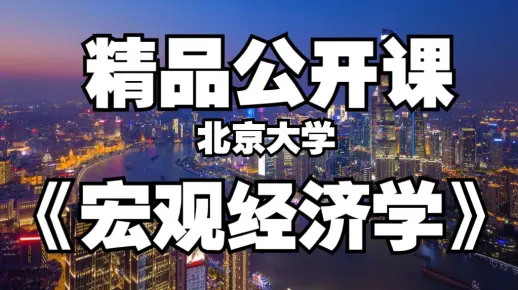 《宏观经济学》北京大学 徐高 强烈推荐