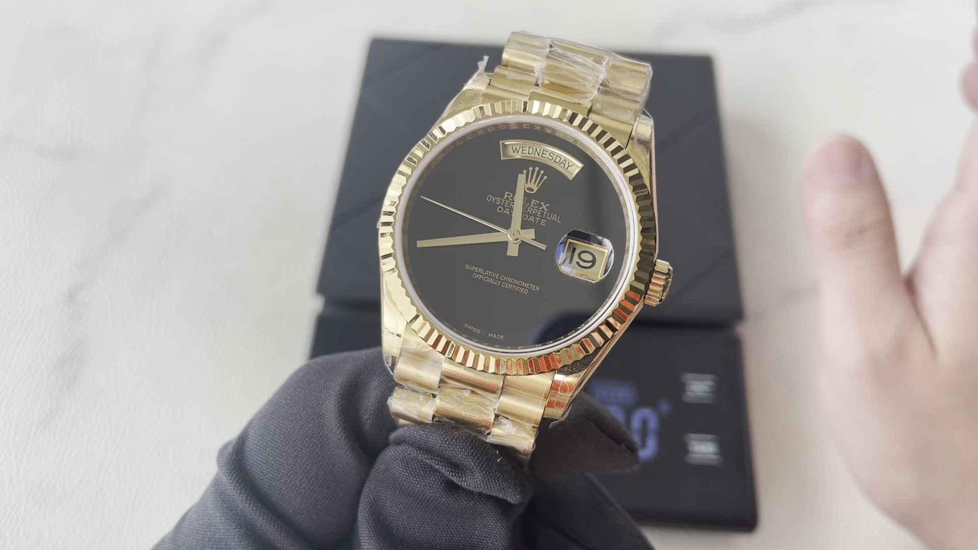 劳力士36星期日历型 18238黑玛瑙 无字天书