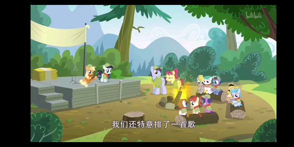 《My Little Pony》科罗拉夫人(拉拉) 早期 演唱会.见小马宝莉第五季第24集《真心之歌》.哔哩哔哩bilibili