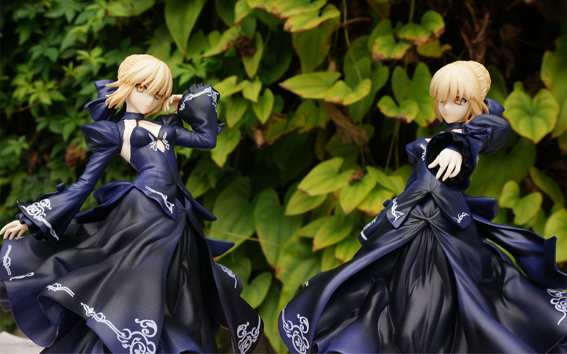 fate剧场版天之杯晚礼服黑呆黑saber手办国产模型