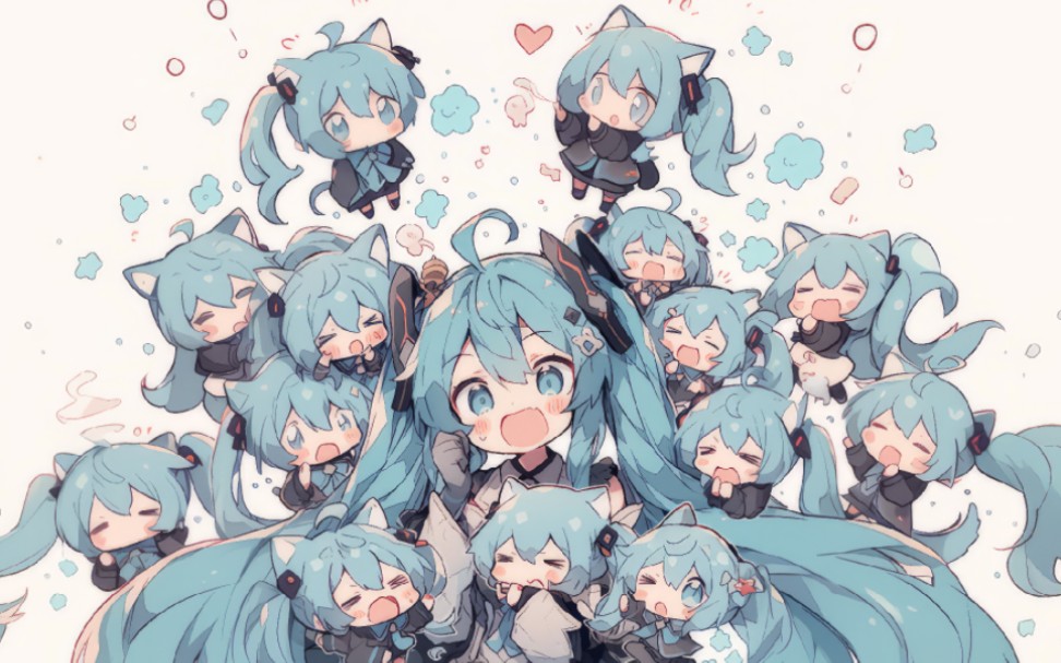 初音q版电脑壁纸