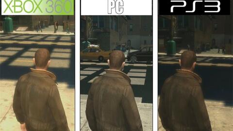 Gta4在三款设备平台下的画质比较 Xbxb 360 Ps3 Pc 哔哩哔哩 Bilibili