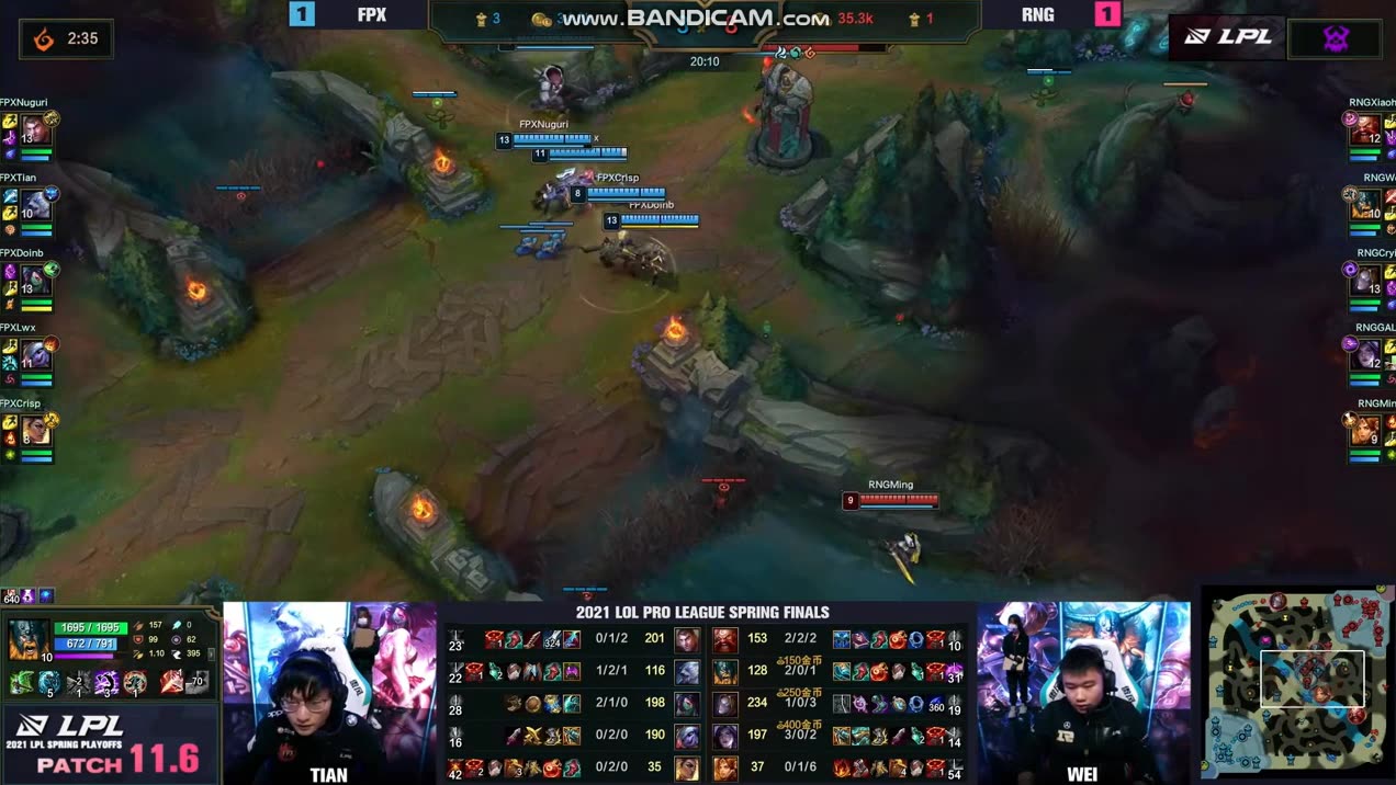 rngvsfpx第三局gala五杀英文流解说galagalagalaaaaa