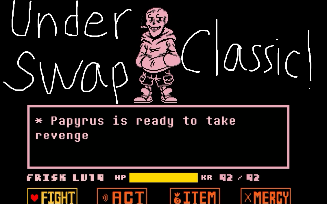 underswapclassicpapyrus全阶段战斗
