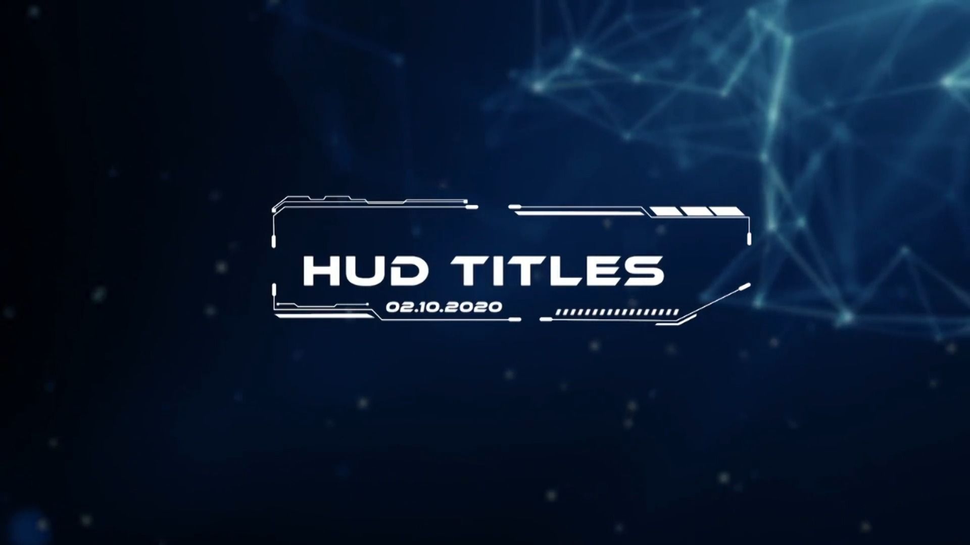 pr模板|高科技hud界面平视显示器标题电影游戏介绍预告片片头