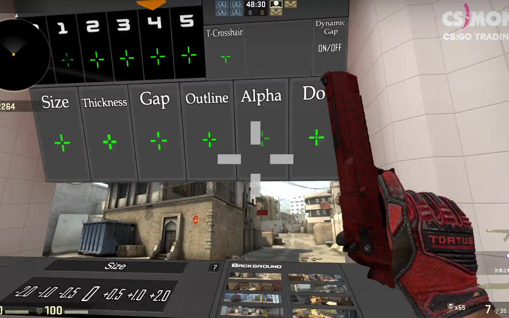 csgo 准星的选择和使用 应该用哪种准星? 顺便推荐一些地图!