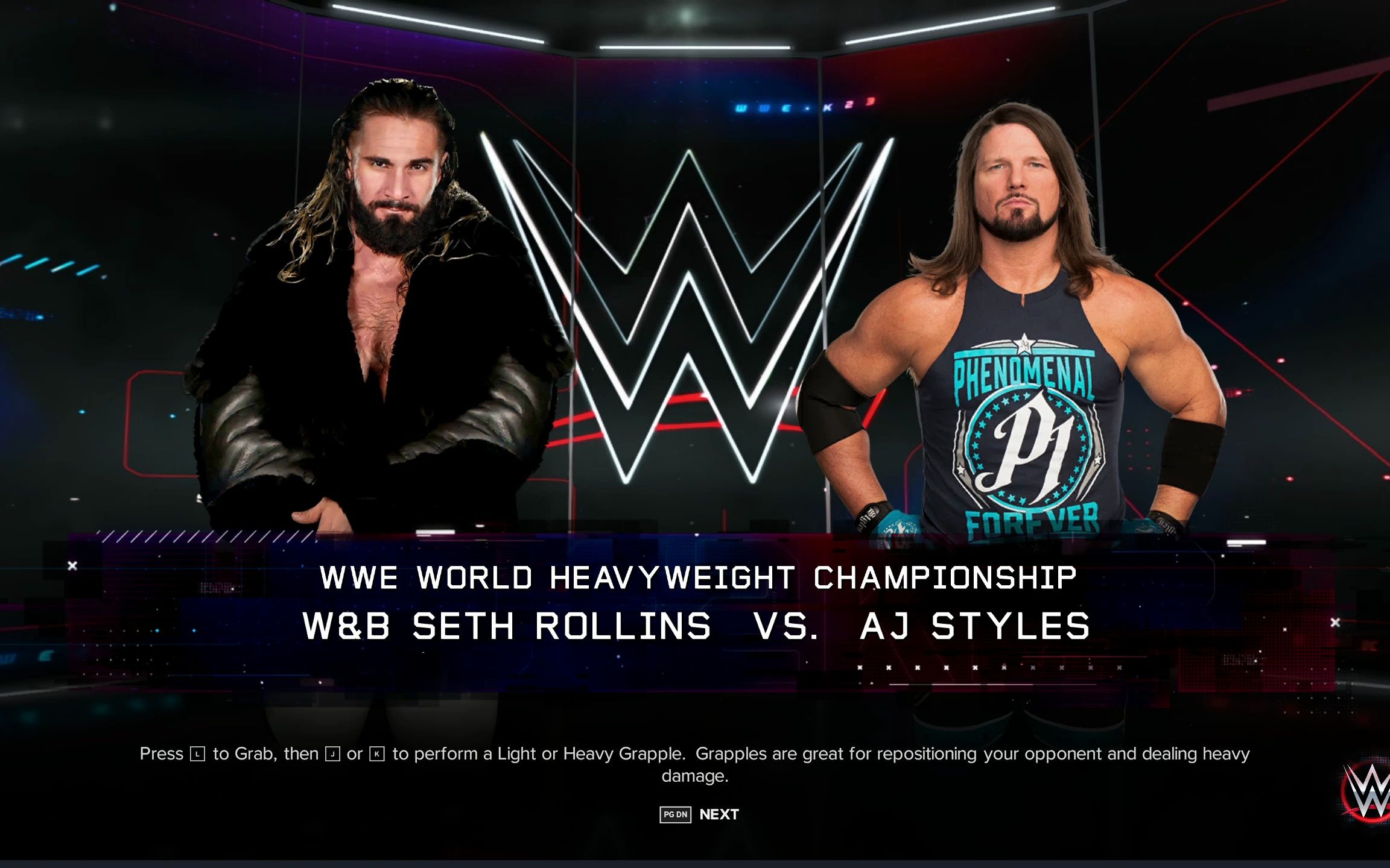 wwe2k23冠军之夜预测赛斯罗林斯vsaj斯泰尔斯争夺首任世界重量级冠军