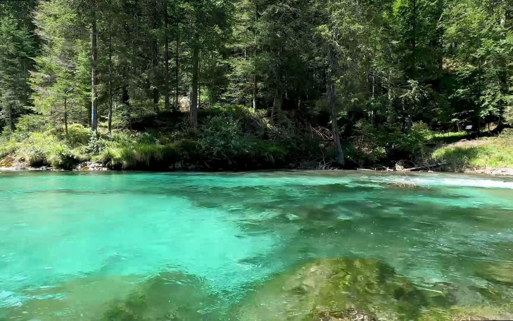 大自然平静湖面流水声,放松,治愈,催眠