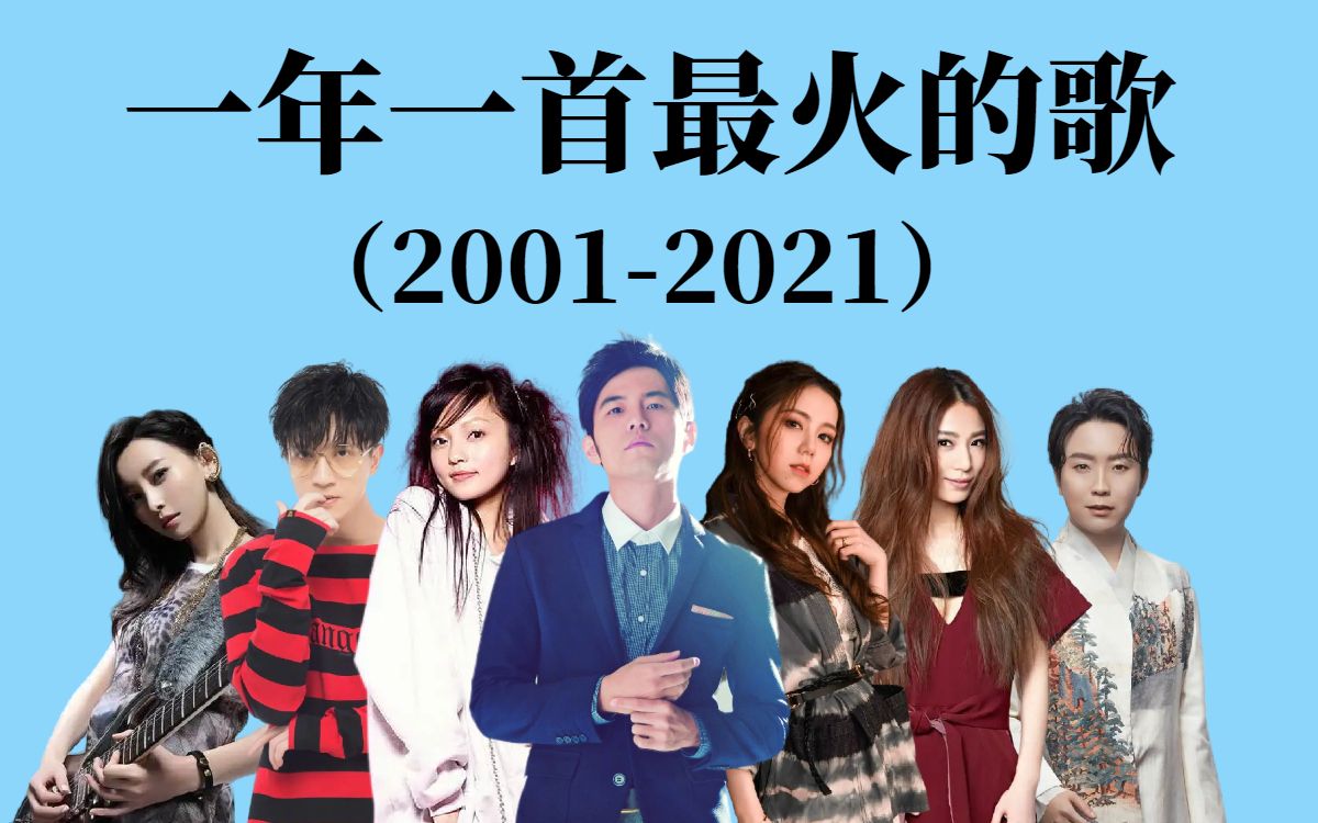 一年一首最火的歌(20012021)哔哩哔哩bilibili