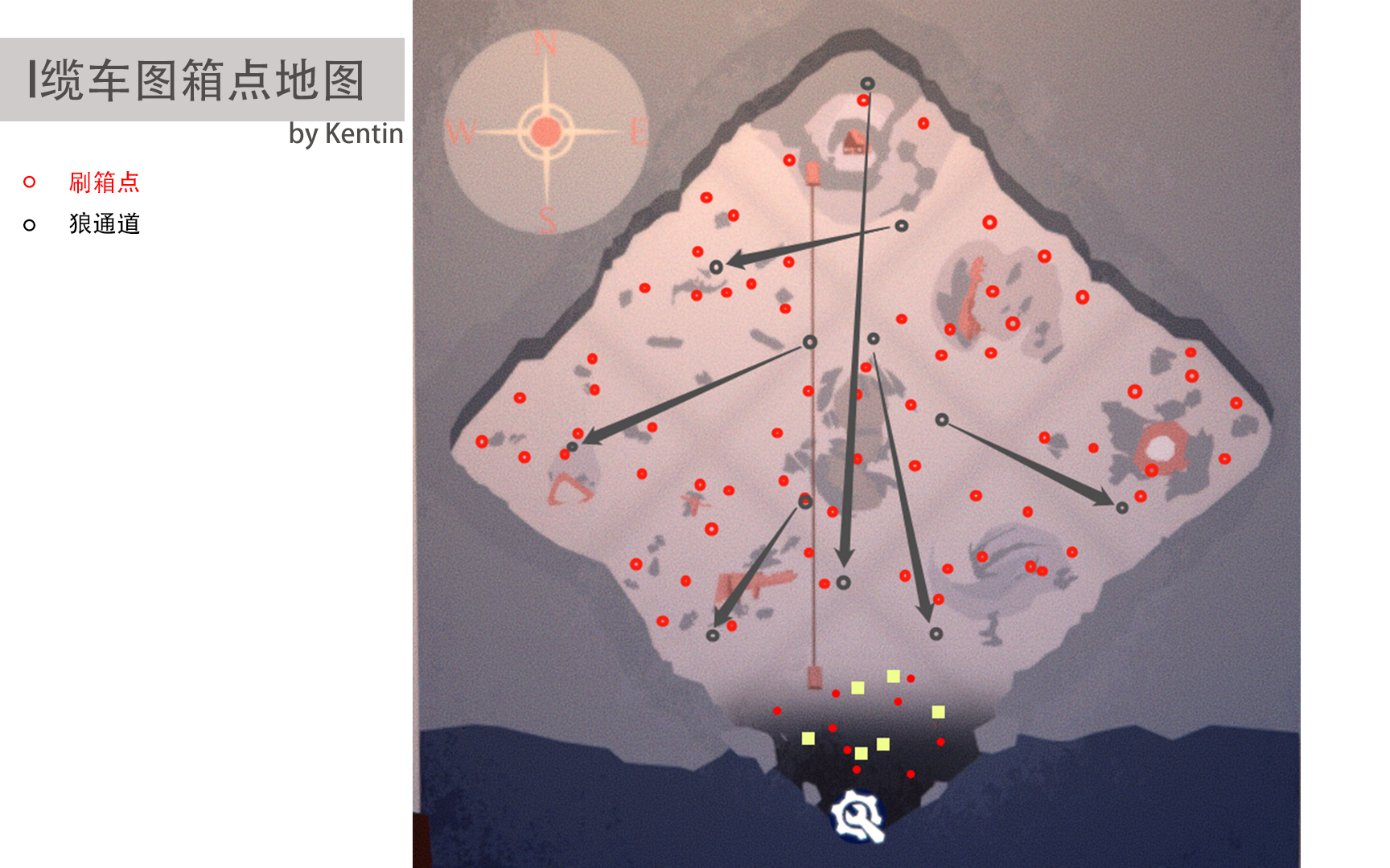 冬日计划缆车图最强搜箱路线双打野配合高效刷血by北辰