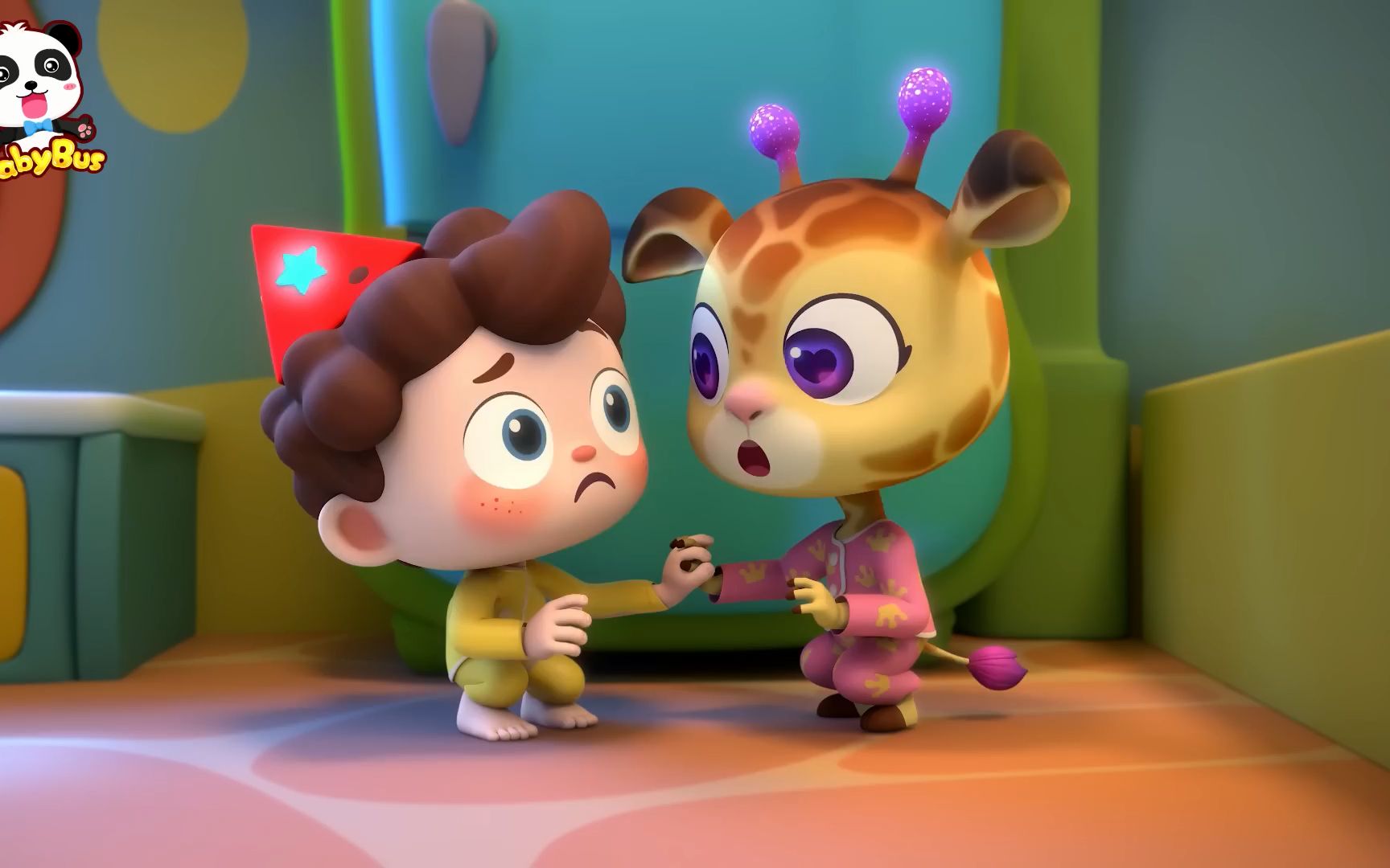 巴士babybus英语儿歌动画系列 monster in the toilet 厕所里的怪兽