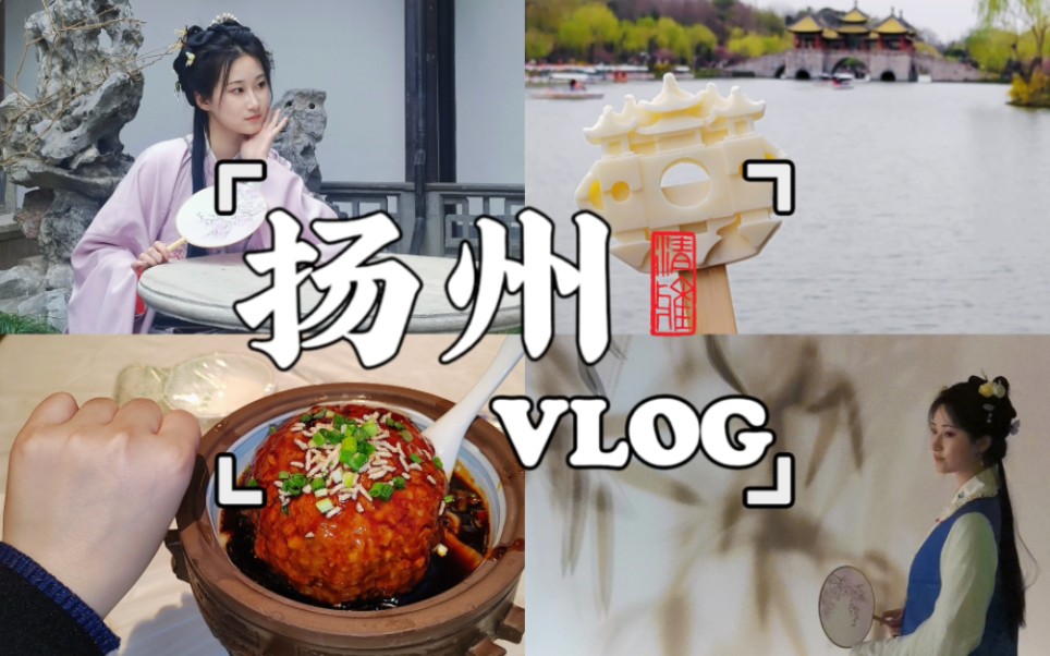 VLOG.关于我在慢节奏的扬州被治愈~正值扬州旅游旺季,出行主打一个心态稳定 | ᐕ)⁾⁾哔哩哔哩bilibili