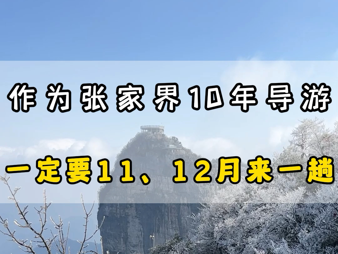 作为一名张家界本地人,强烈建议大家来张家界一定要选择11月,12月.#张家界游玩攻略 #张家界保姆级攻略 #张家界天门山哔哩哔哩bilibili