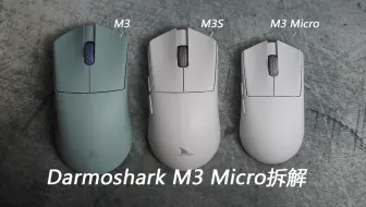 大中小手模具齐活了 达摩鲨Darmoshark M3 Micro拆解