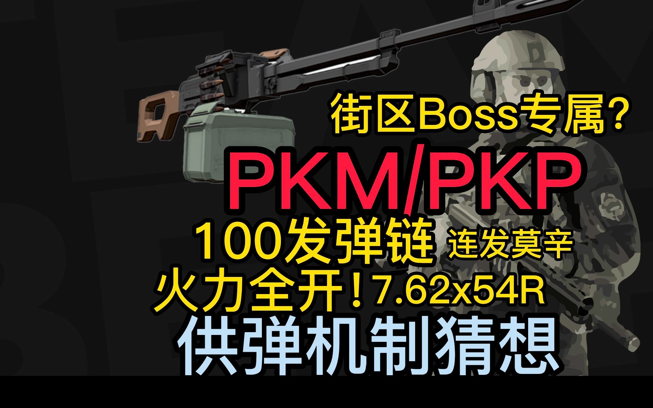 萬發連射無故障!pkm/pkp機槍會否加入塔科夫?彈鏈供彈機制猜想!