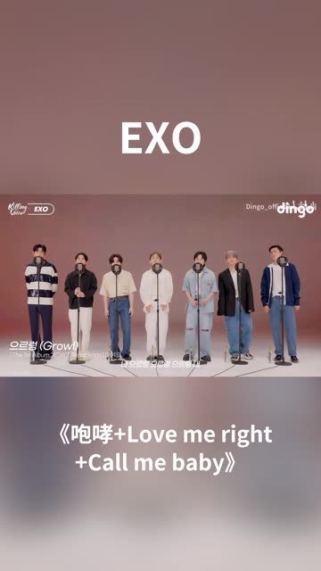 exo歌曲串烧《咆哮 love me right call me baby》