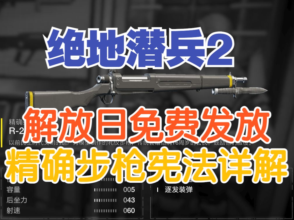 【绝地潜兵2/地狱潜兵2】解放日免费发放的制式步枪“宪法”详解单机游戏热门视频