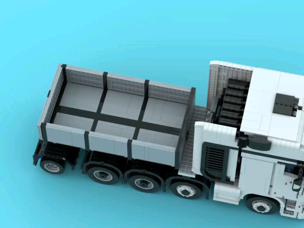 乐高moc 奔驰actros4163图片版