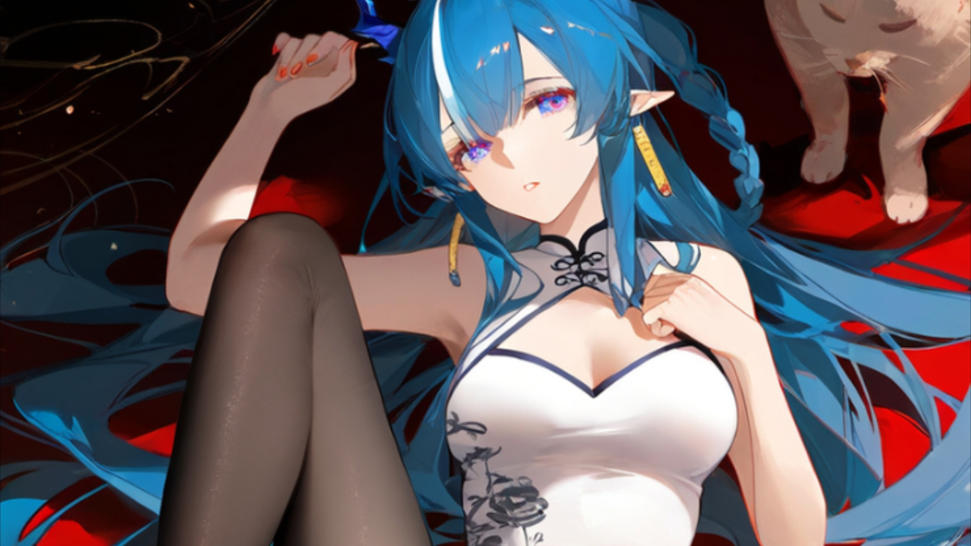 令姐の旗袍特写