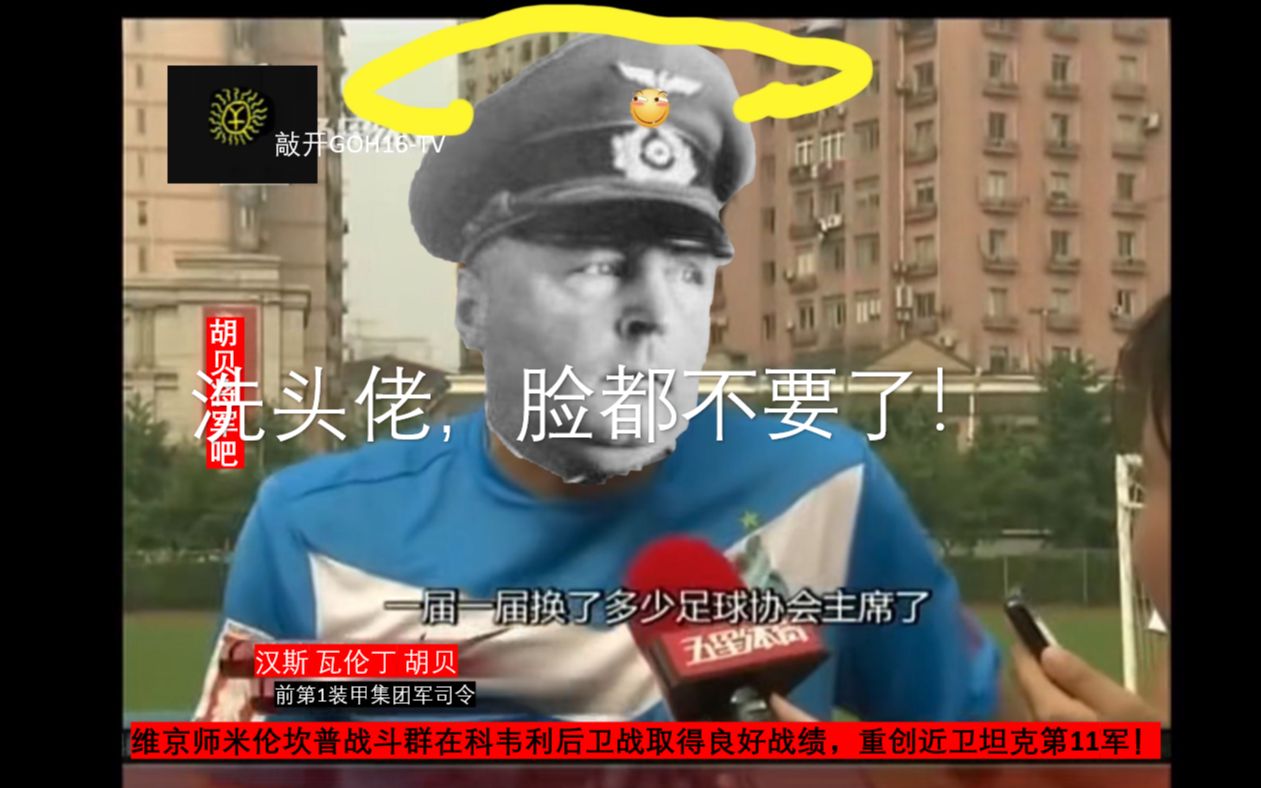 【胡吧整活】胡大将军怒斥元首瞎折腾,洗头佬脸都不要了_哔哩哔哩_bilibili