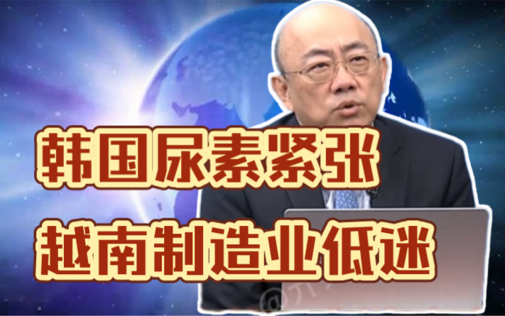 韩国尿素紧张急找中国磋商加大出口,越南制造业低迷出口大跌!哔哩哔哩bilibili